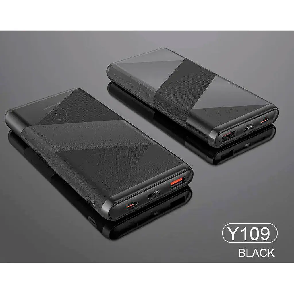 Зовнішній акумулятор WUW Y109 10000mAh 20W Black [111091] - фото 4