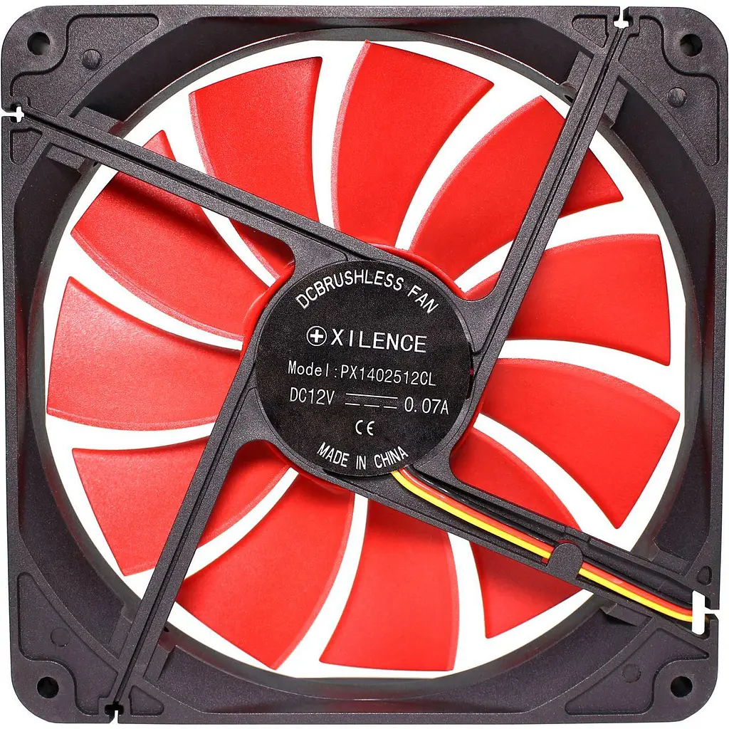Вентилятор для корпусу 140mm Xilence XPF140.R Червоний/Чорний, Retail Box - фото 6