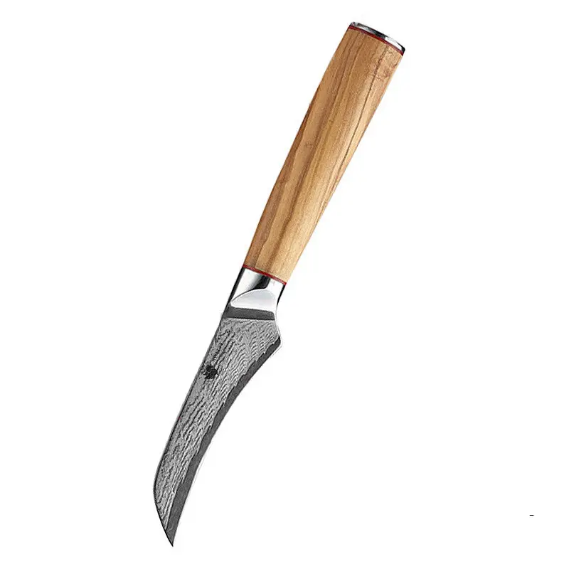 Ніж для чищення овочів Damascus DK-OK 4008 AUS-10 9 см Дамаська сталь 67 шарів
