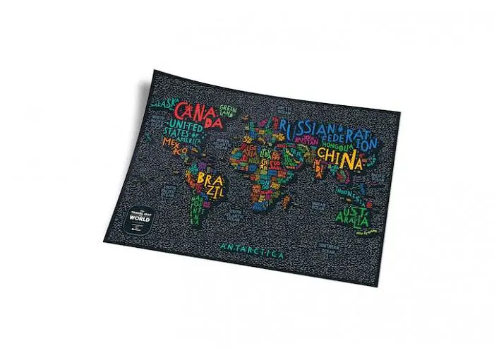 Скретч карта світу 1DEA.me Travel Map Letters World (13042) - фото 5