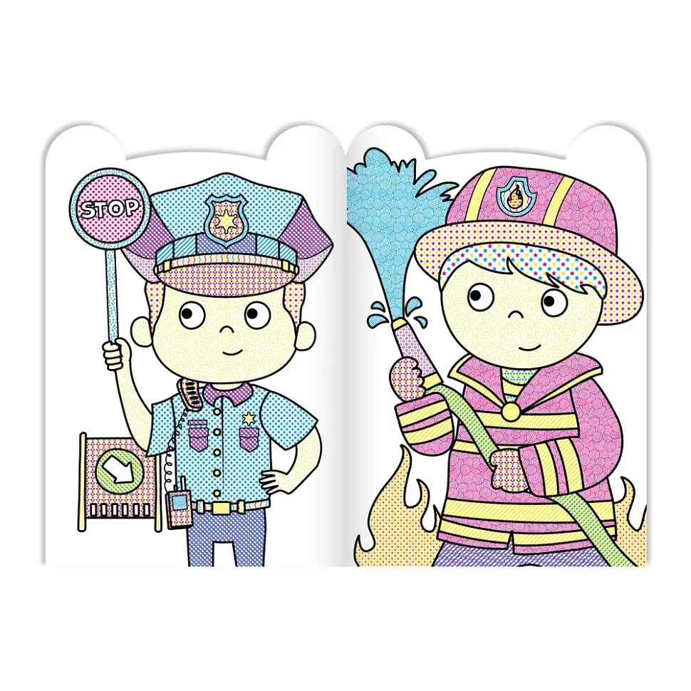 Дитяча розмальовка "Water Book Сміливці" Апельсин РМ-82-04, 6 аркушів - фото 2