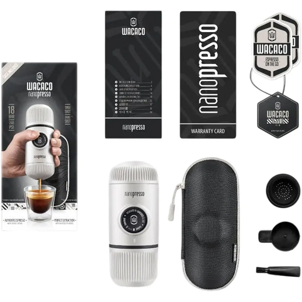 Портативна кавоварка Wacaco Nanopresso + Case Chill White (WNANOWH) [168817] - фото 6