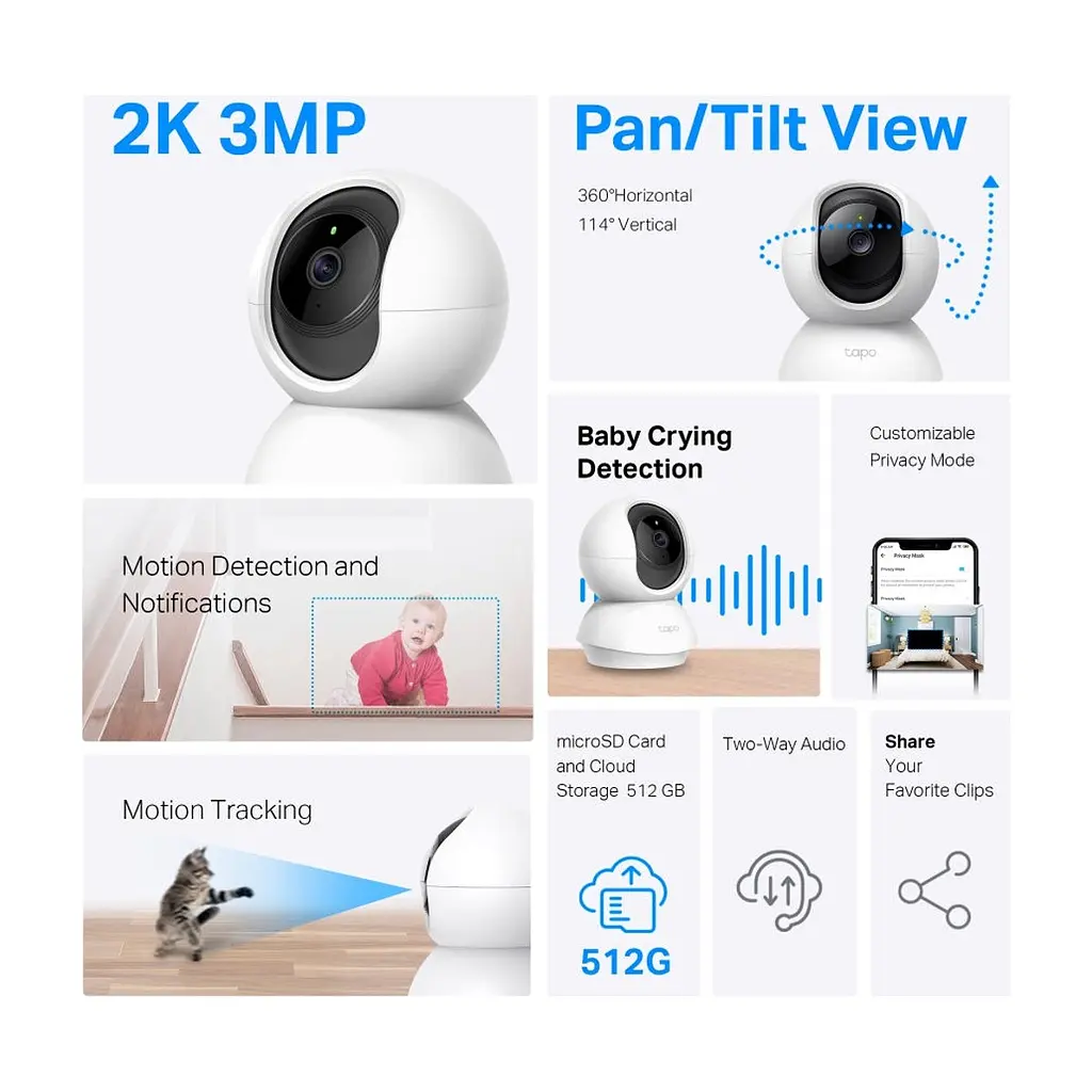 Камера відеоспостереження TP-Link TAPO-C210P2 - фото 3