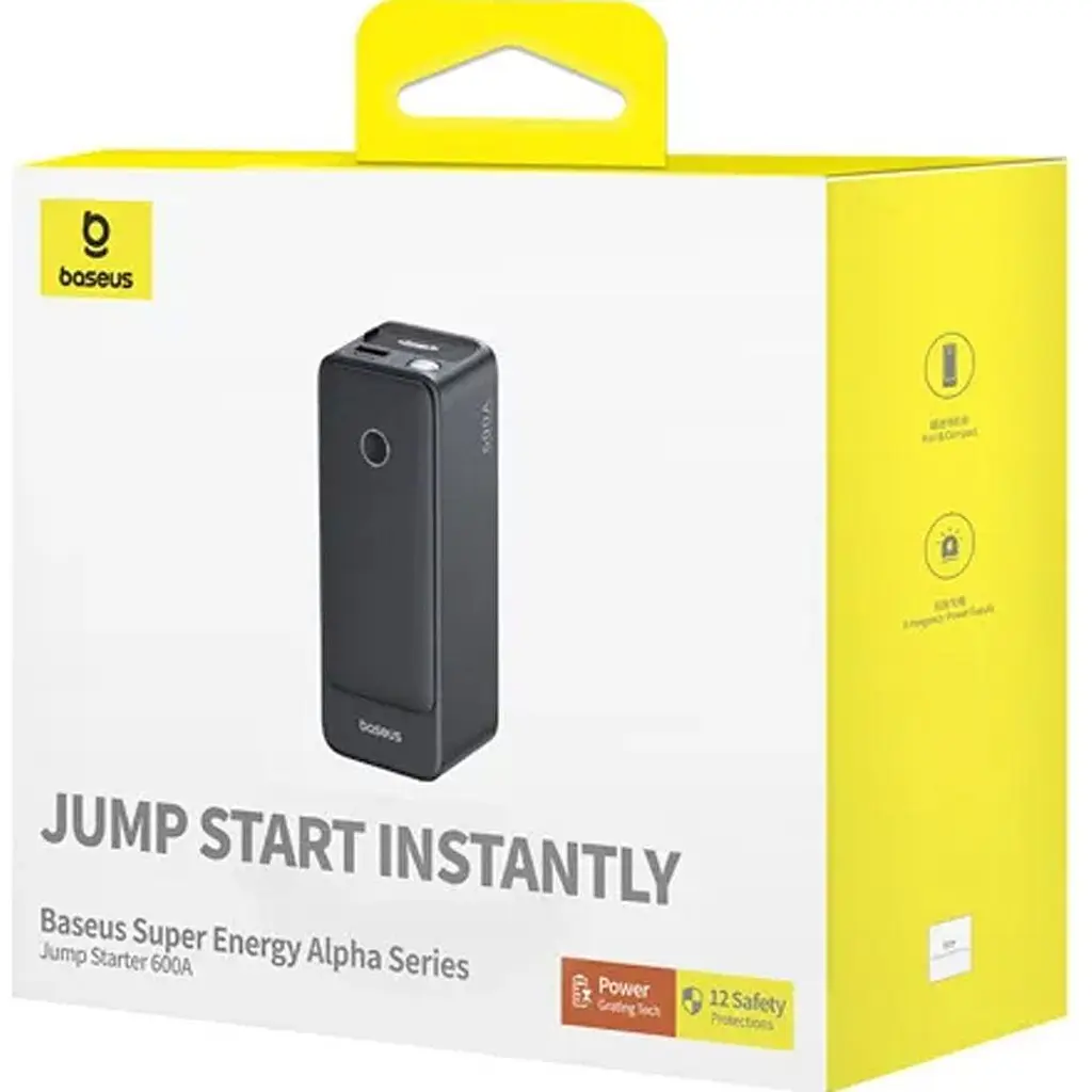 Пускозарядное устройство Baseus Super Energy Alpha Series Jump Starter 600A [C00259200121-00] - фото 6