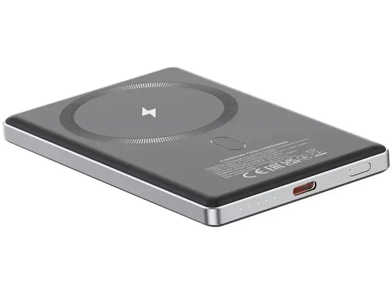 Зовнішній акумулятор (Power Bank) Canyon OnCharge 505 slim 5000mAh 20W Dark Grey (CNS-CPB505DG) - фото 5
