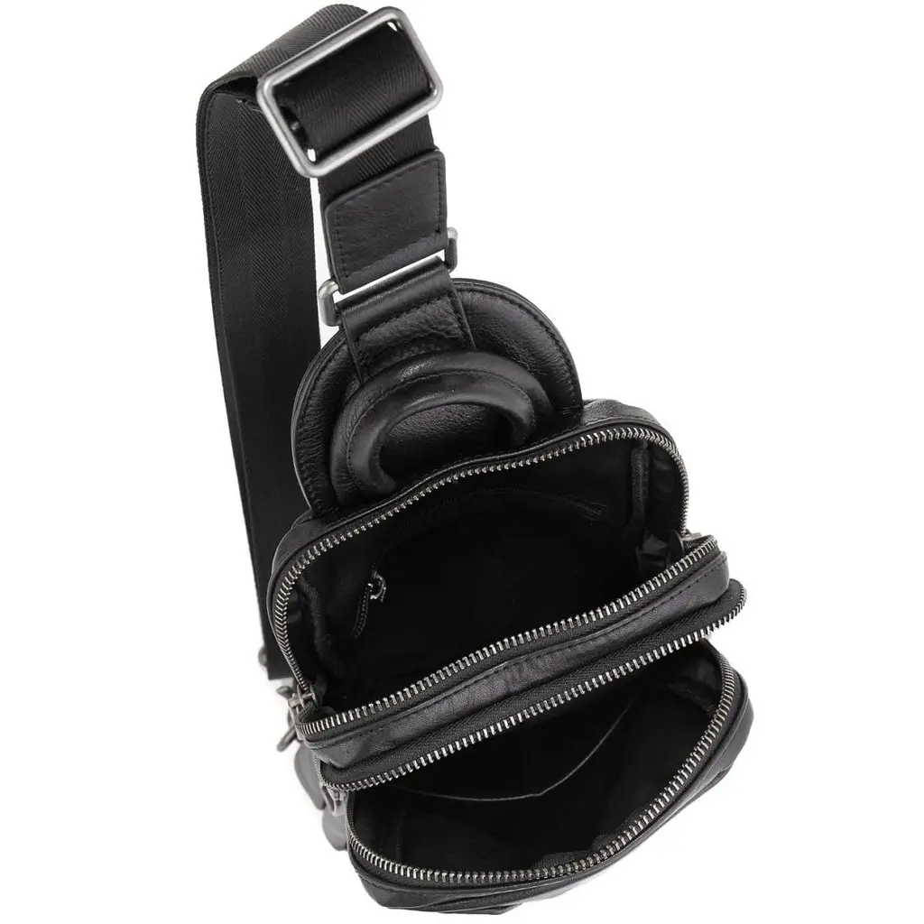 Сумка-слінг чоловіча шкіряна Tiding Bag 9801A - фото 3