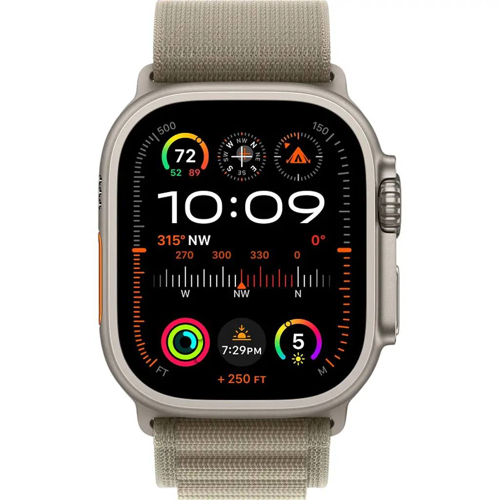 Смарт-годинник Apple Watch Ultra 2 49mm Titanium Case with Olive Alpine Loop Large [MRF03] [92644] - фото 2