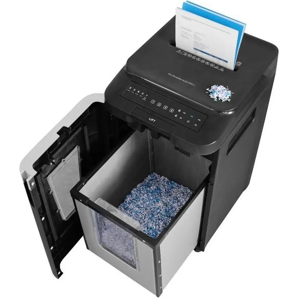 Шредер HP Pro Shredder Auto 400CC Black (2822) [159573] - фото 4