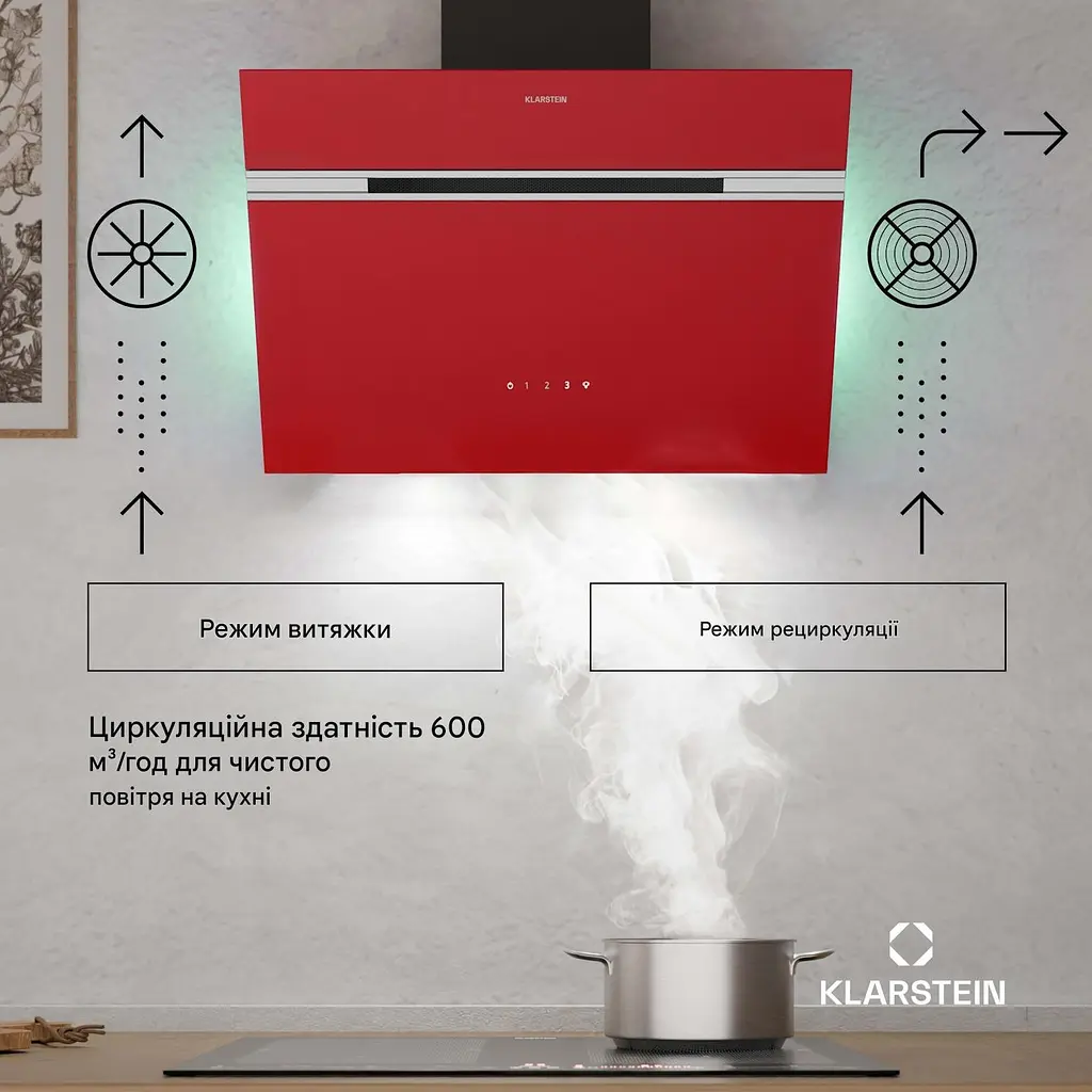 Вытяжка Klarstein Alina 60 (10046578) - фото 3