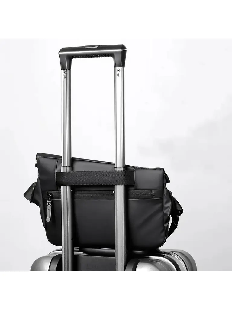 Сумка-слінг 29 x 13 x 19 см Weatro Чорна ssch-kit-0014 (ssch-kit-0014) - фото 10