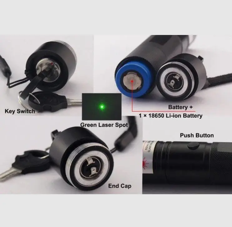 Лазерна указка Voltronic Laser 303Pur з лазером фіолетового кольору, акумулятор - фото 4