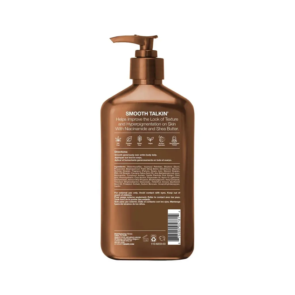 Молочко для тіла з ніацинамідом "Ваніль Люкс" Vanilla Lux Herbal Body Moisturizer Hempz 500 мл (8166-03) - фото 2