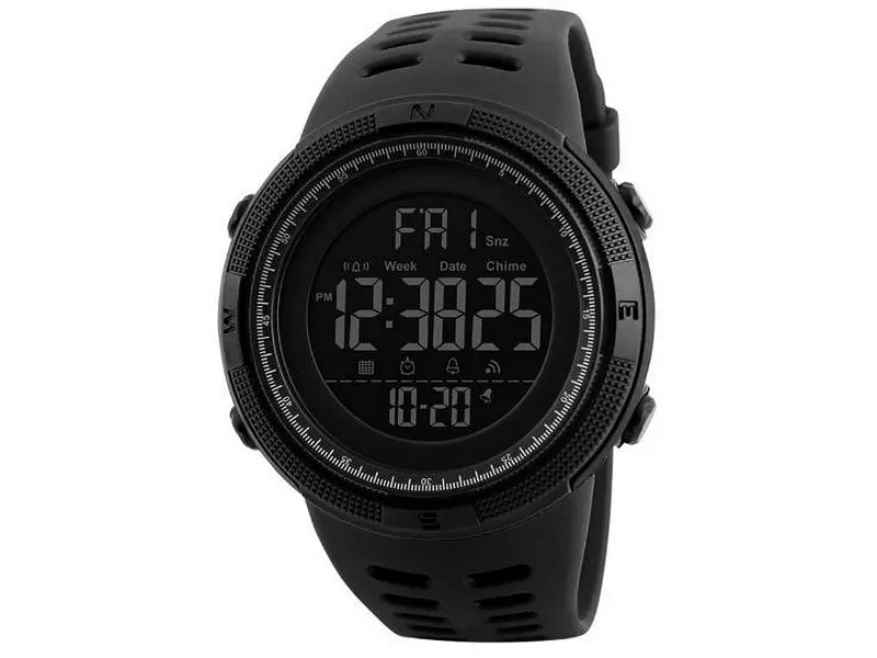 Чоловічий наручний годинник 1251 All Black Skmei acs0030834 - фото 2