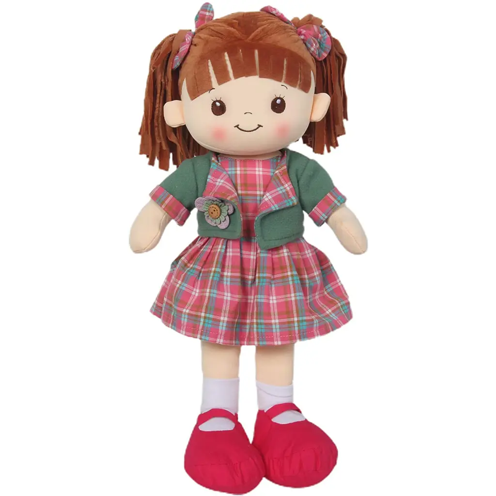 Інтерактивна м'яка плюшева лялька Linzy Toys Plaid