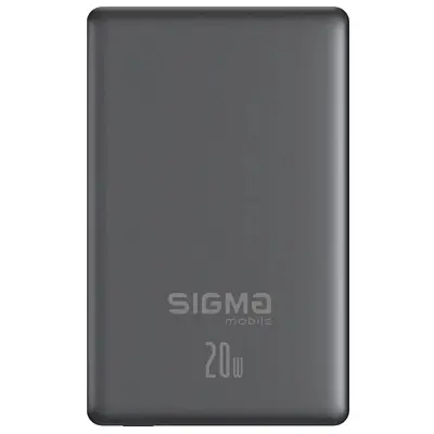 Батарея універсальна Sigma X-power SI10A7QL-MAG grey 10000mAh, Magnetic wireless 15W, PD+QC, 20W max (4827798955116) - фото 2