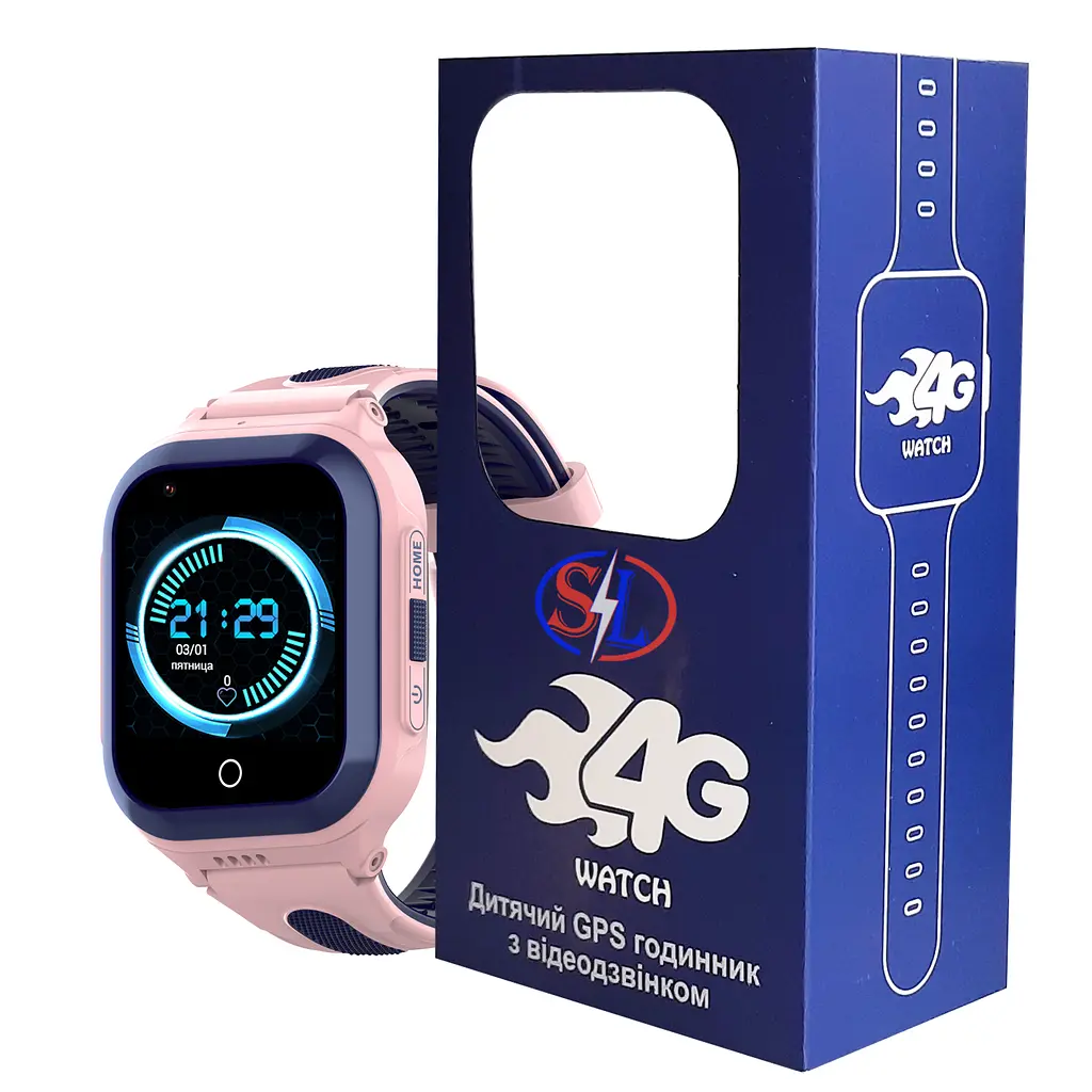 Дитячий GPS годинник SparkLine SL-10D Android 8.1 Pink (sl10d) - фото 4