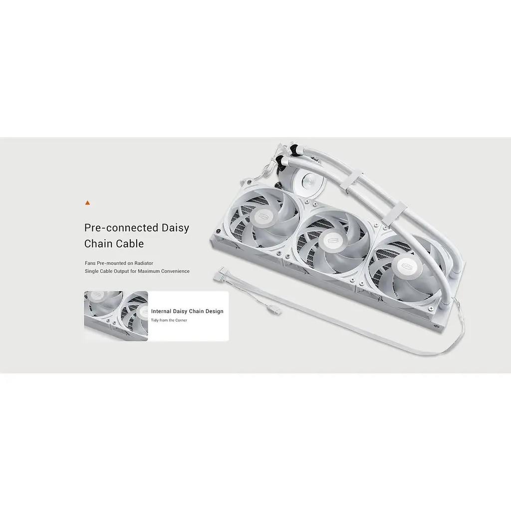 СВО PcCooler PсCOOLER DA360 PRO ARGB White (DA360Pro-WHAWXX-GL) - фото 12