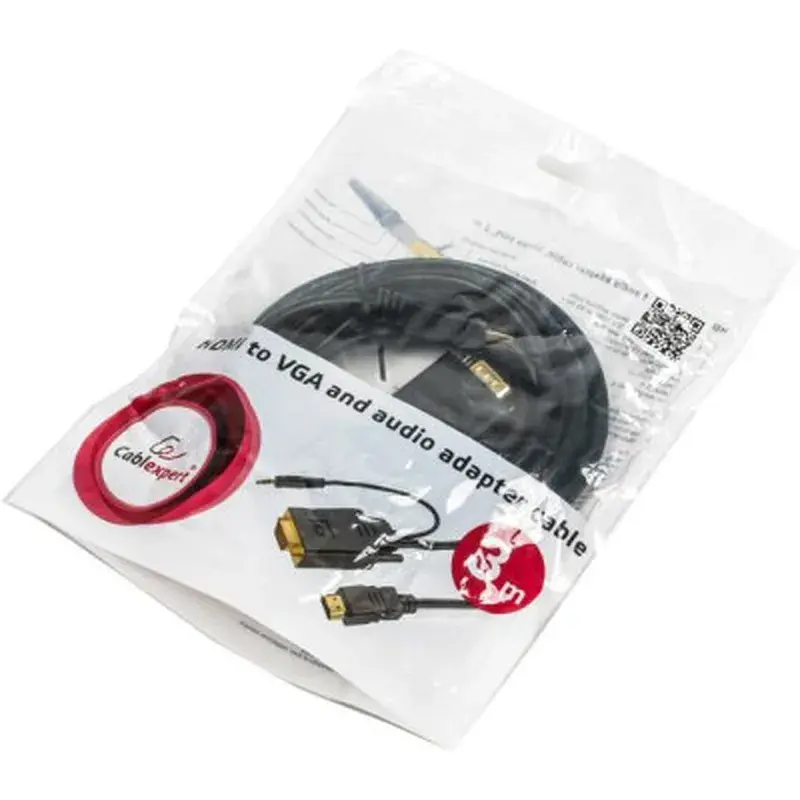 Перехідник HDMI to VGA 3.0m Cablexpert (A-HDMI-VGA-03-10) - фото 3