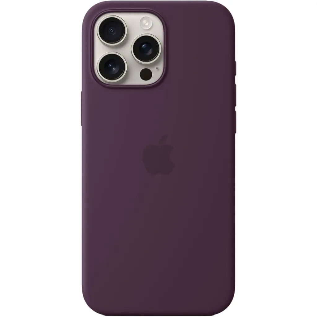 Чохол Silicone Case with MagSafe для Apple iPhone 16 Pro Max Plum AAA [116575] - фото 2