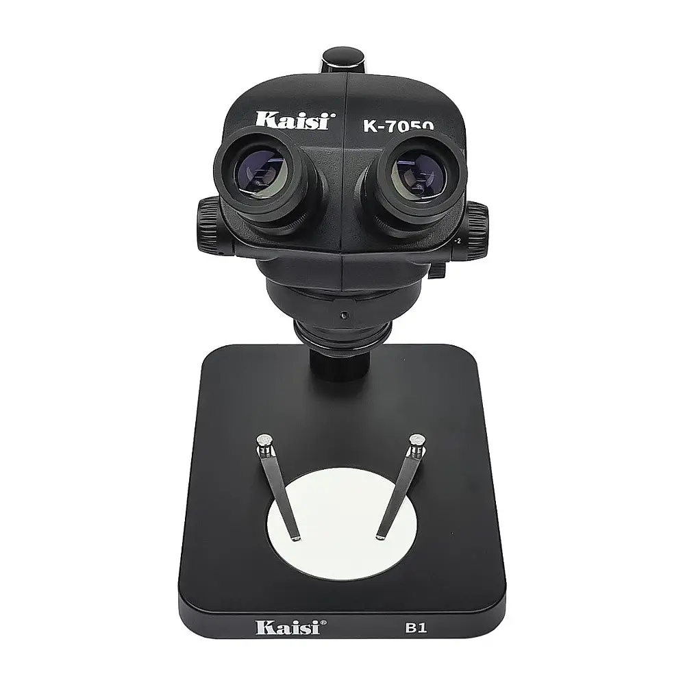 Мікроскоп бінокулярний Kaisi K-7050 B1 (без підсвічування, фокус 100 мм, кратність збільшення 7X/50X) - фото 2