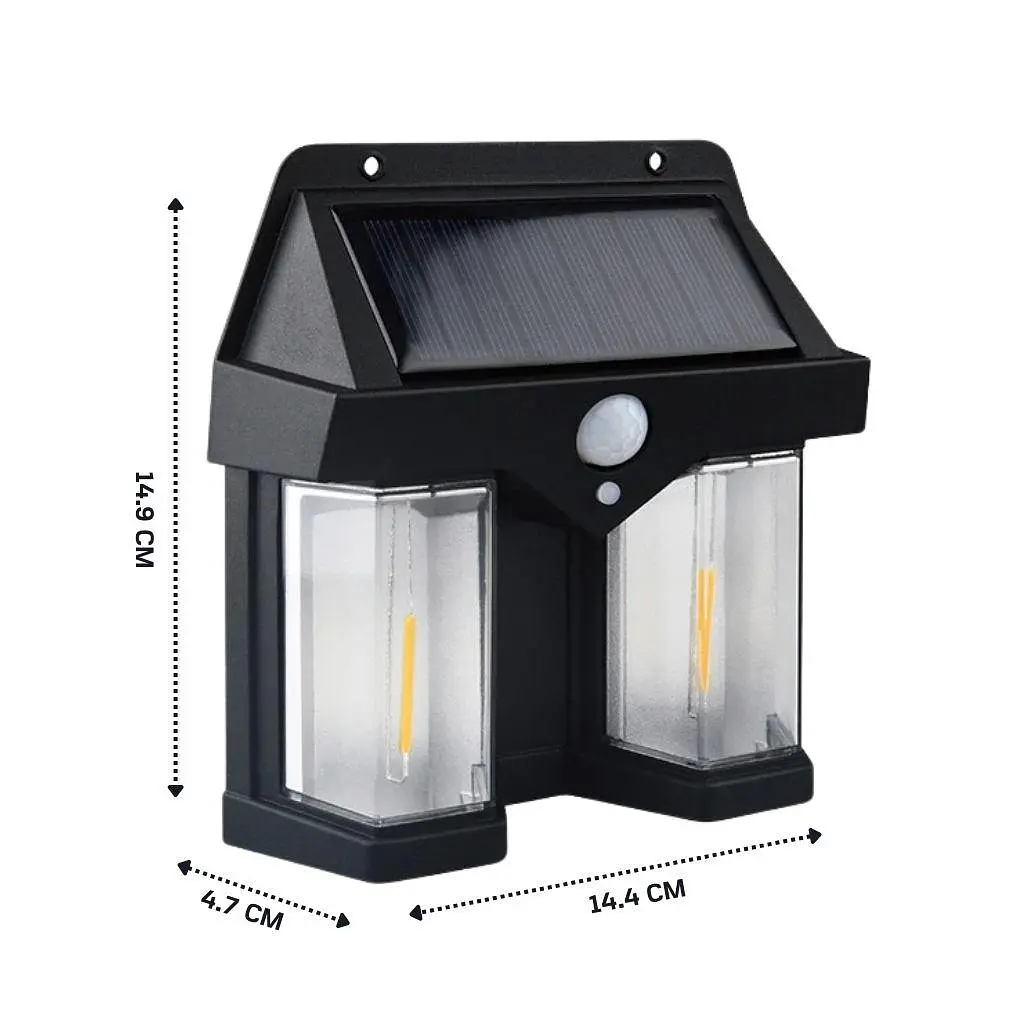 Ліхтар на сонячній батареї з датчиком руху — Solar Wall Lamp CB-228 - фото 2