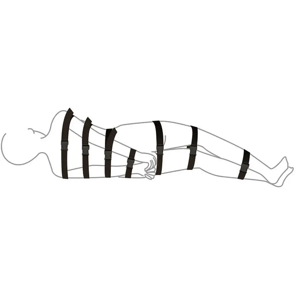 Ремені для бондажу Art of Sex - BDSM Bondage Black Night Simple - фото 2