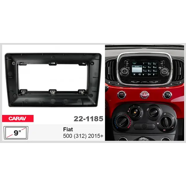 Переходная рамка Fiat 500 (312) Carav 22-1185 - фото 6