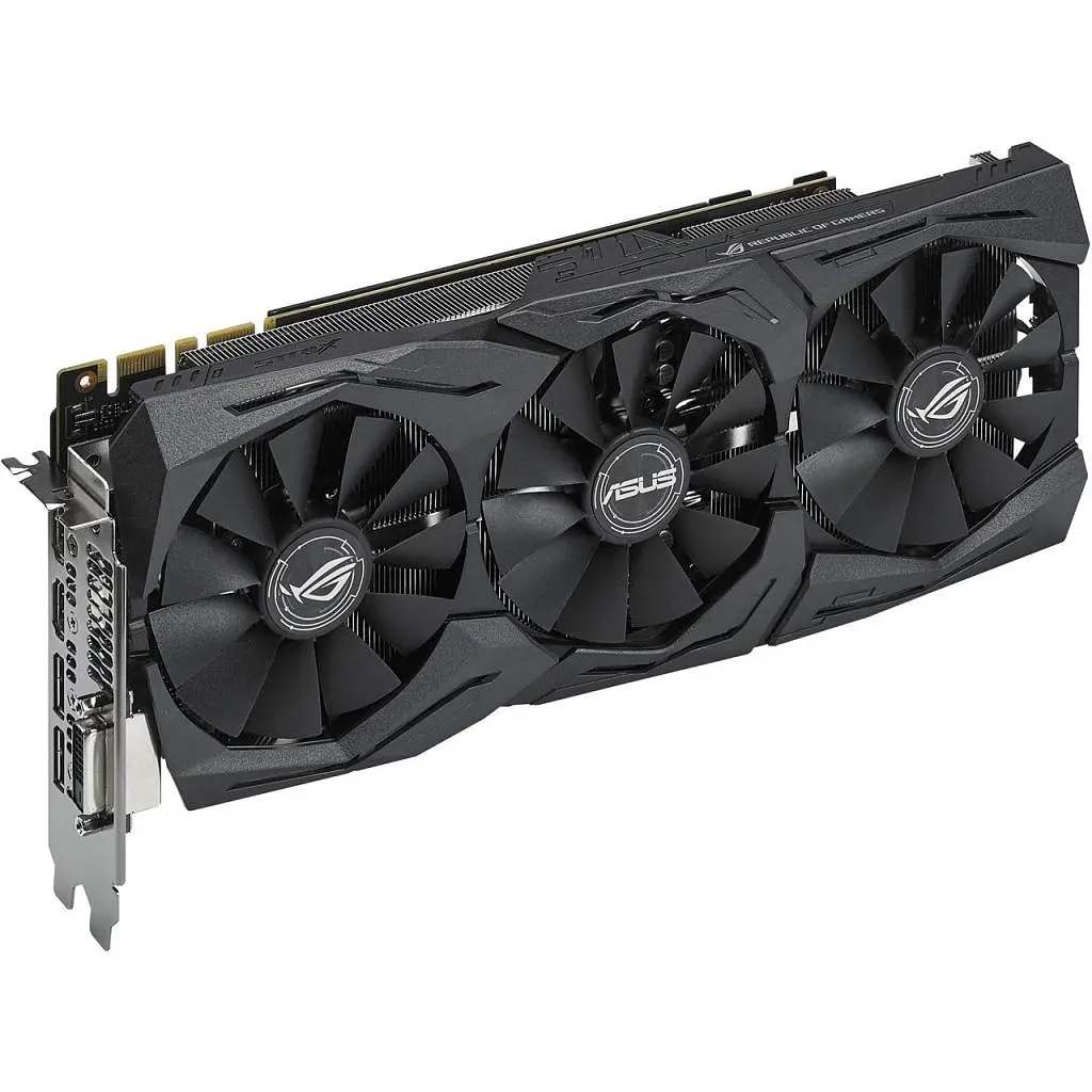 Видеокарта ASUS GTX 1080Ti 11Gb Strix OC (ROG-STRIX-GTX1080TI-O11G-GAMING) (GDDR5X, 352 bit, PCI-E 3.0 x16) Б/у - фото 3