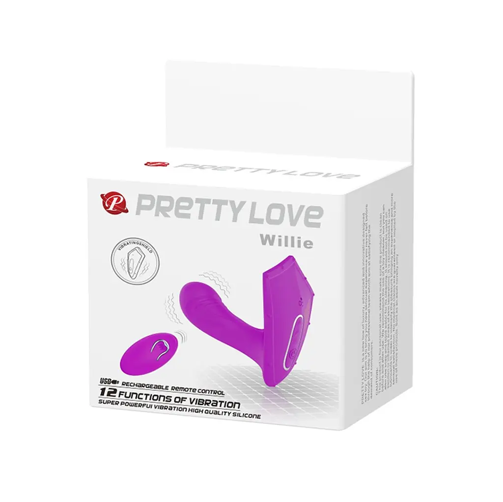 Вибратор Pretty Love Willie 9.7 см фиолетовый - фото 12