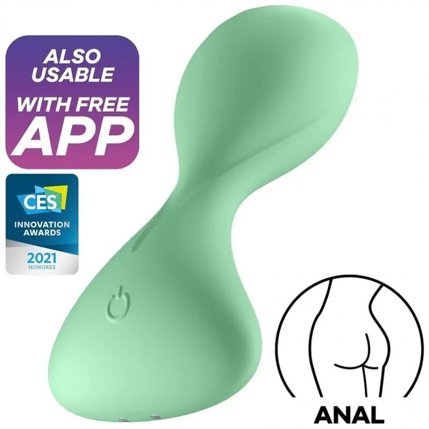 Анальна смарт-пробка Satisfyer Trendsetter, 11.2х5 см, зелена - фото 2