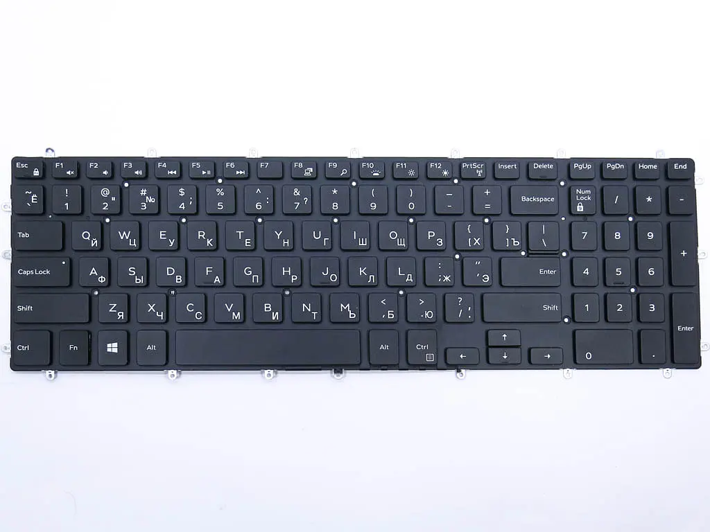 Клавіатура для DELL G3 3590 3579 3779 3593 G5 5500 5565 5567 5570 5590 5587 5575 5770 5775 G7 7588 7570 7580 7587 7566 (UA Black з підсвічуванням) - фото 3