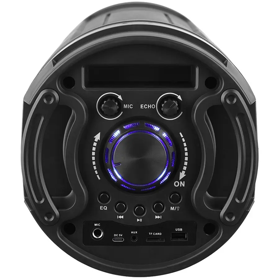 Акустична система 1.0 Media-Tech 50W Bluetooth/FM/AUX/SD/USB/КАРАОКЕ/LED чорна - фото 8