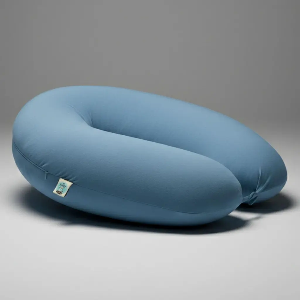 Подушка для вагітних і годування IDEIA SeiDesign 30x190 трикотаж з ґудзиком м'ята