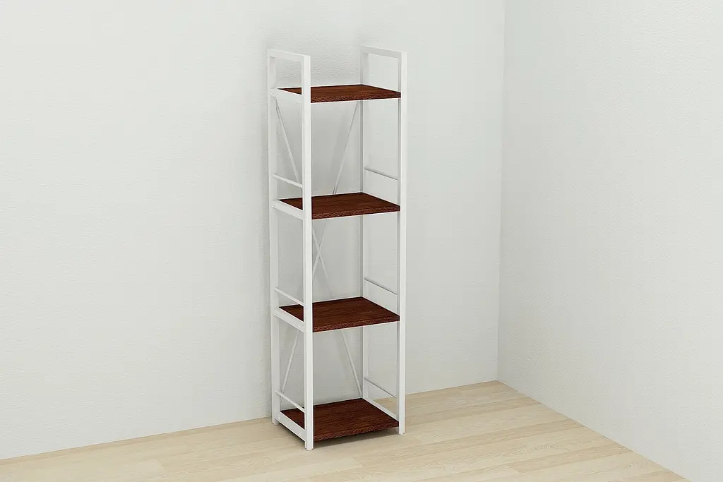 Этажерка 4/34 Ferrum-decor Серии Коннект 120x34x28 белый ДСП Венге 16мм (FRD-105525) - фото 7