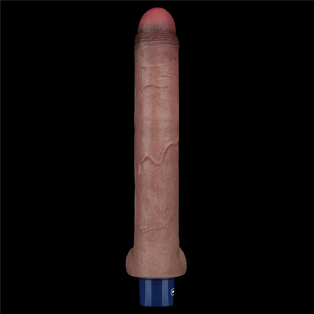 Вібратор Lovetoy Real Softee 10.5" 26.5 см коричневий - фото 3