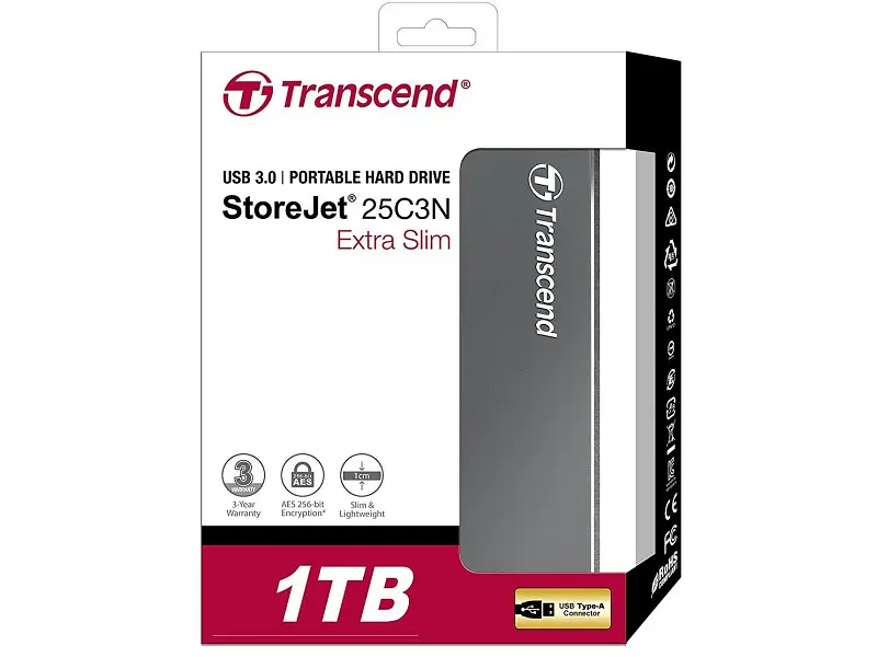 Зовнішній жорсткий диск Transcend StoreJet 25C3 (TS2TSJ25C3N) - фото 4