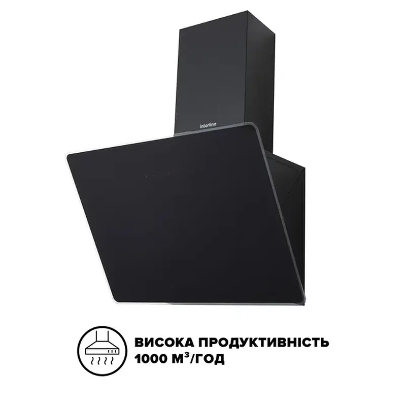 Витяжка Interline FLOW BL A/60/GL/M - фото 2