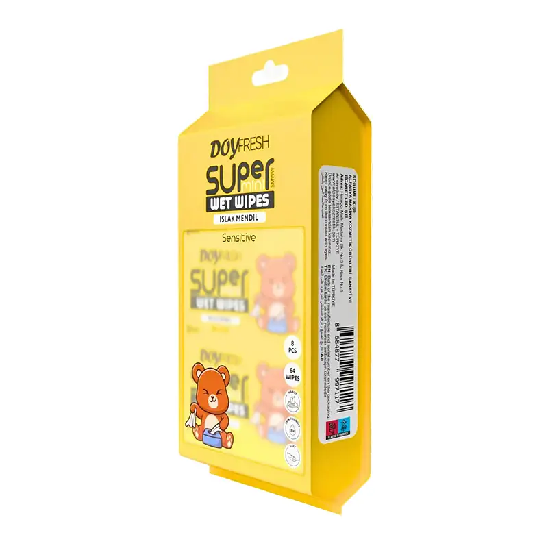 Серветки вологі Doy fresh 8*8 шт. жовті - фото 3
