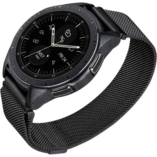 Ремінець DK CDK для Canyon Otto SW-86 20mm Metal Milanese Loop Magnetic (09649) (black) - фото 3