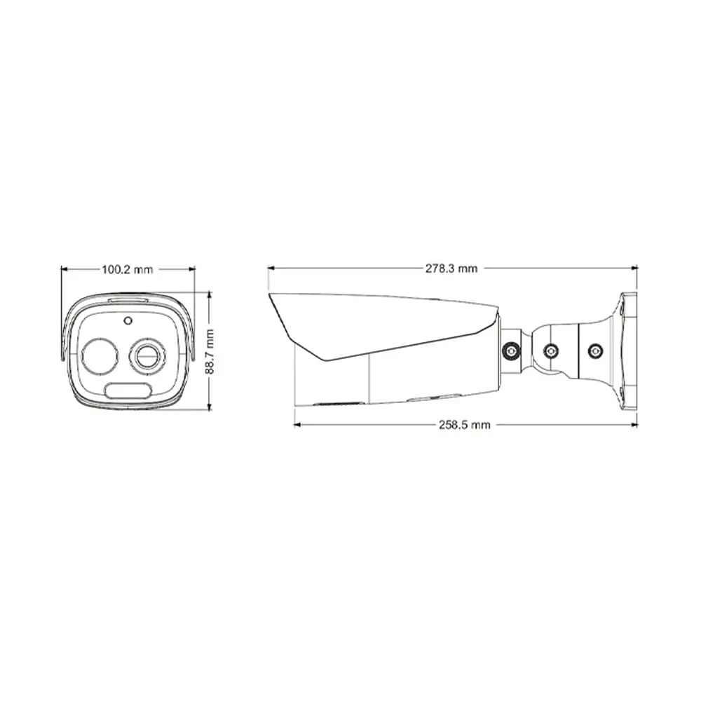 Тепловізійна IP-відеокамера TVT TD-5433E1-VT(12/PE) Thermal 384*288 f=12.3mm Optical 5Mp f=8mm (77-00316) - фото 2