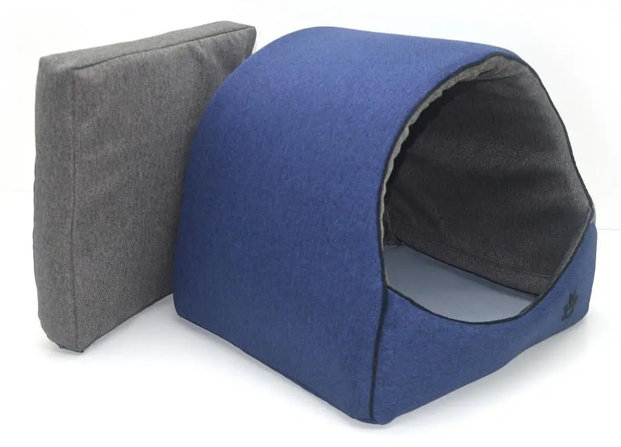 Будка для котів та собак Zoo-hunt Loft №1 36х32х32 см синя (ZH2418-1) - фото 2