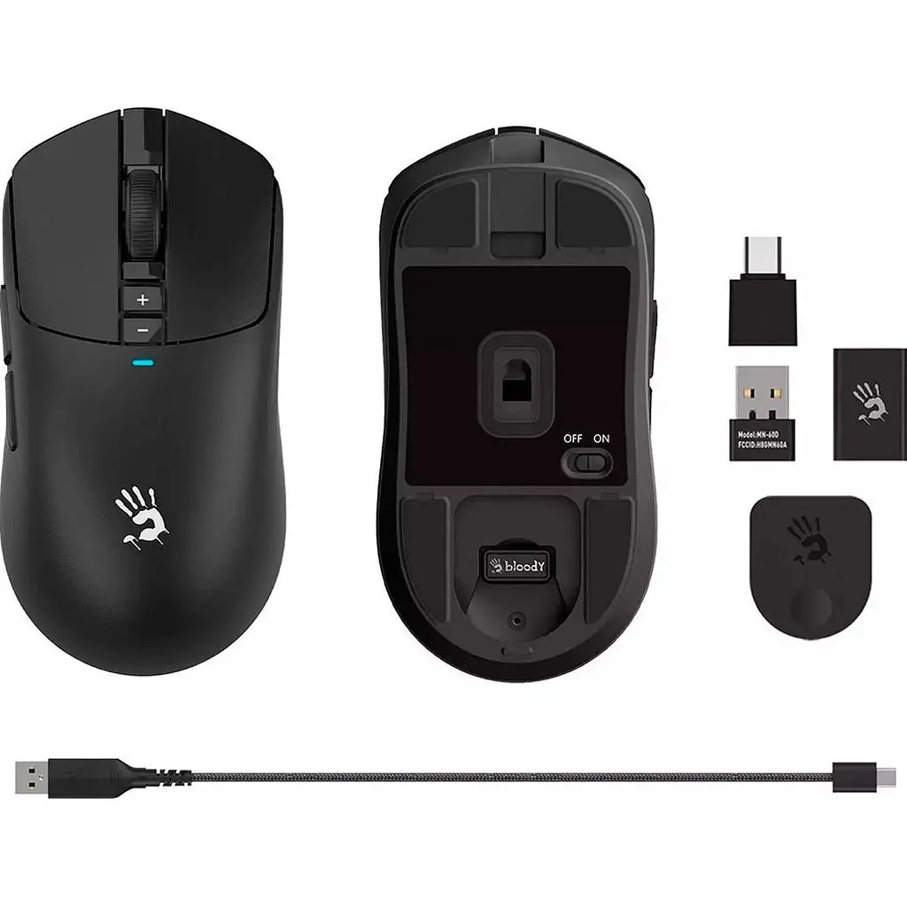 Миша Bloody R72 Pro Wireless Black [122465] - фото 7