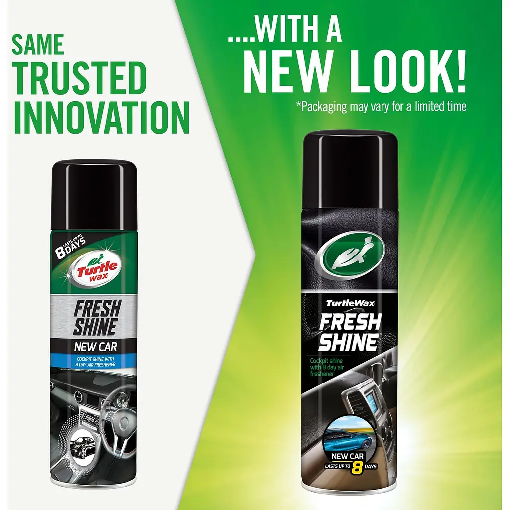 Аерозольна поліроль для пластику Turtle Wax Fresh Shine New Car із освіжувачем повітря 500 мл (54029/51787) - фото 3