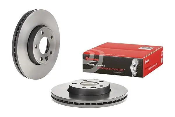 Диск гальмівний передній вентильований VW Transporter T5 02-25р Brembo (09.D211.11) - фото 2