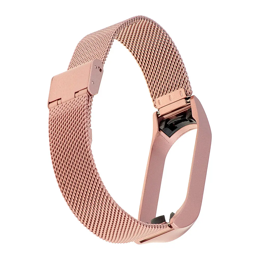 Ремешок Миланская Петля Mi Band 5/6 Розовый - фото 2