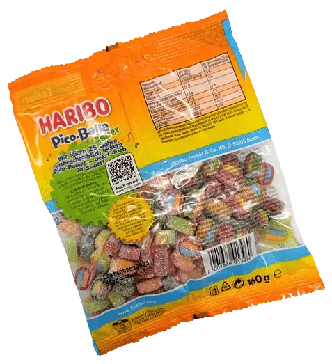 Жувальні цукерки Haribo Pico Balla Sour 160г - фото 4