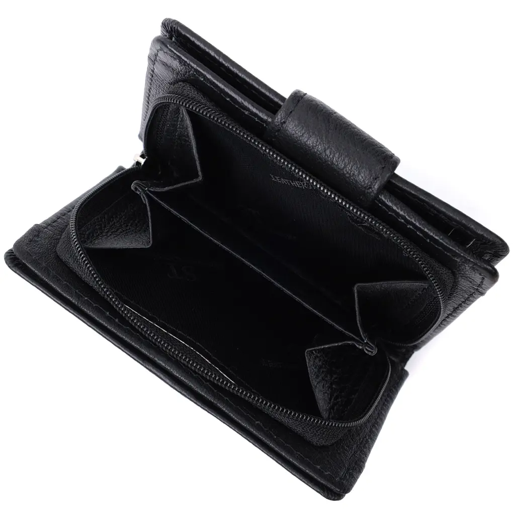 Кожаный женский кошелек ST Leather 10х11.5х2.5 см acs0029427 - фото 10