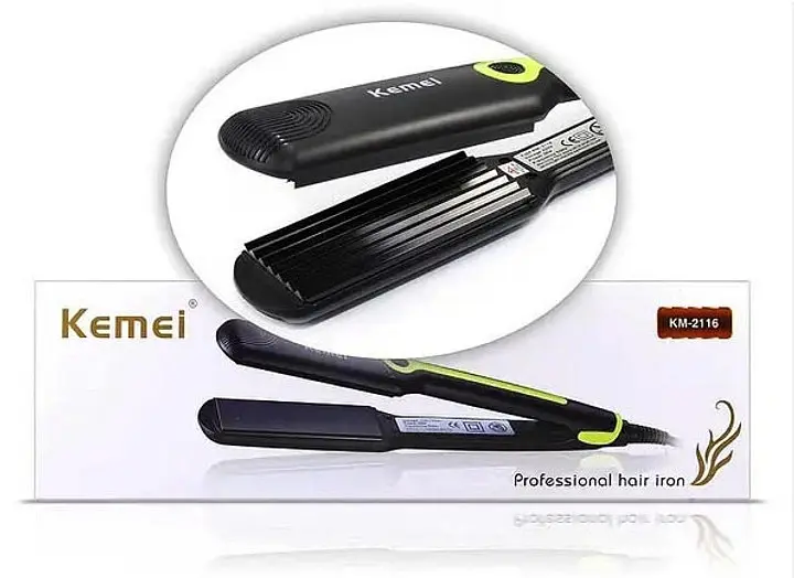 Плойка KEMEI KM-2116 гофре • Компактний прилад для гофре та укладок - фото 4