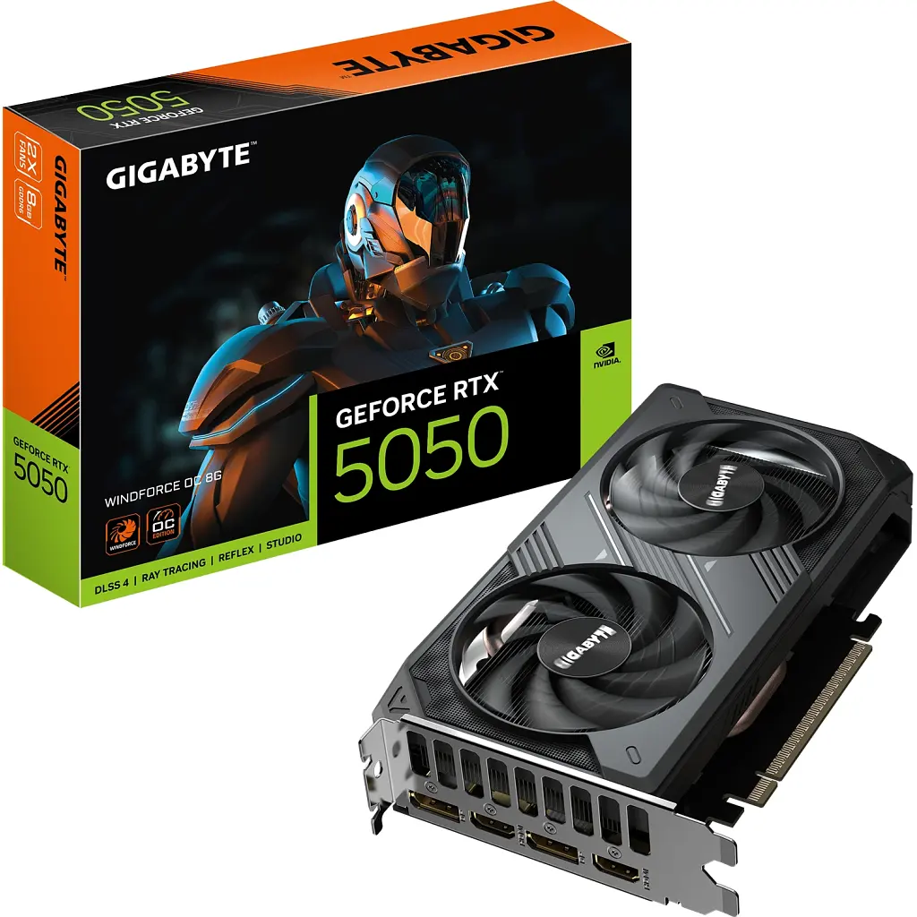 Видеокарта Gigabyte GeForce RTX5050 8Gb Windforce OC (GV-N5050WF2OC-8GD) - фото 10