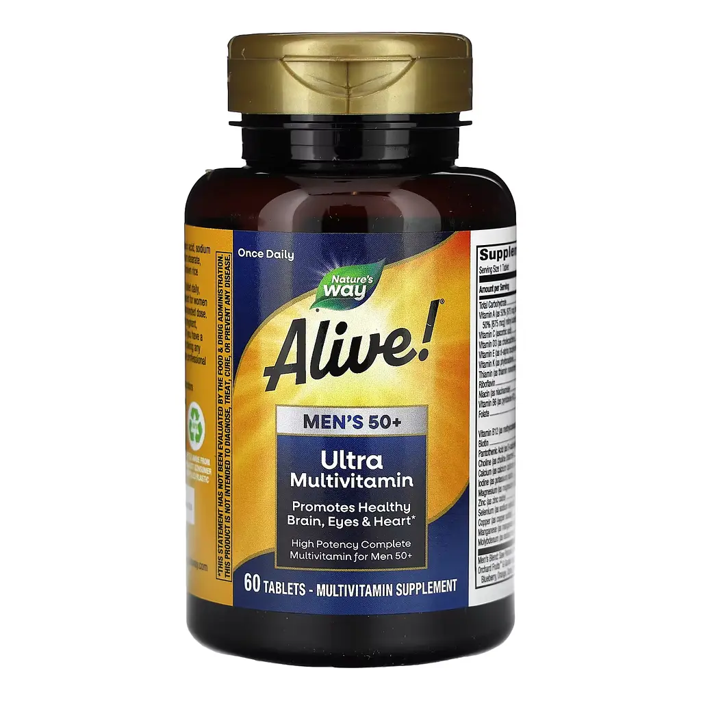 Мультивітаміни для чоловіків 50+, Once Daily Men's 50+ Ultra - 60 tabs - фото 3
